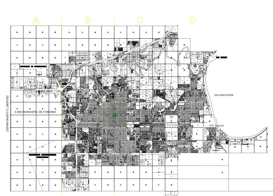 Municipal map planning layout file