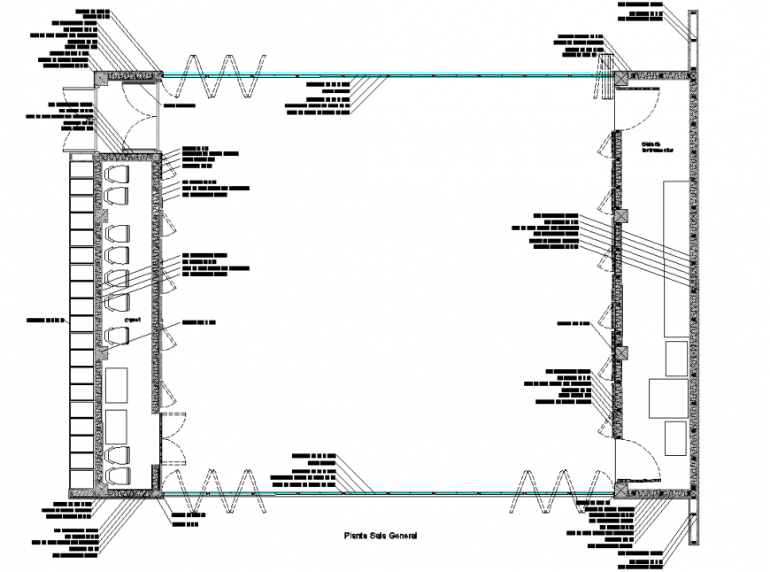 Music rehearsal room plan layout file