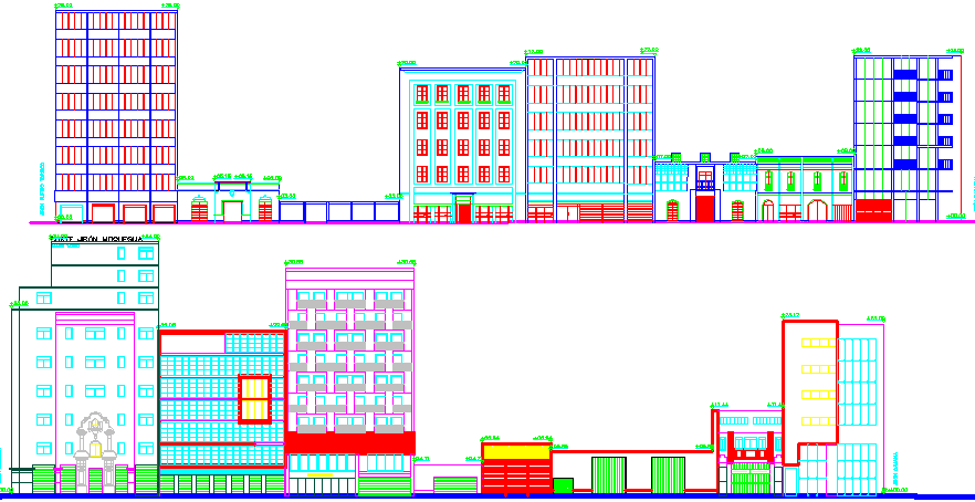 office 2d elevation details dwg file