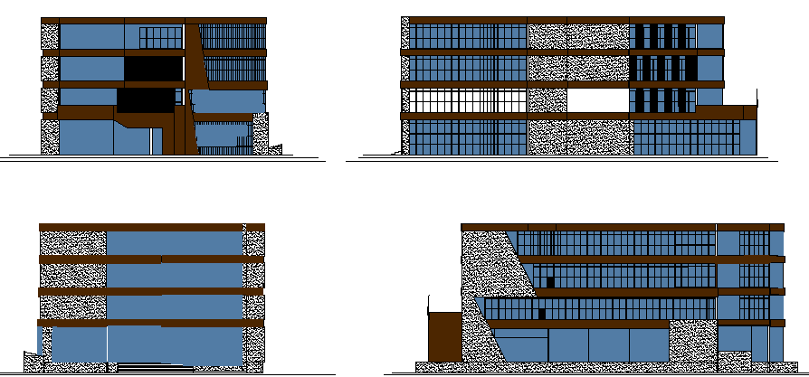 office 2d elevation details dwg file