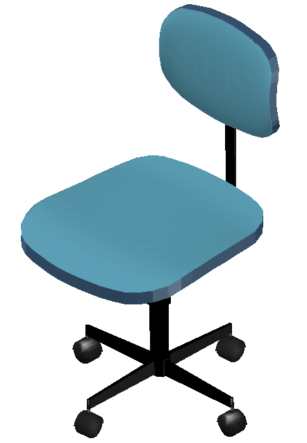 office chair 3d dwg file