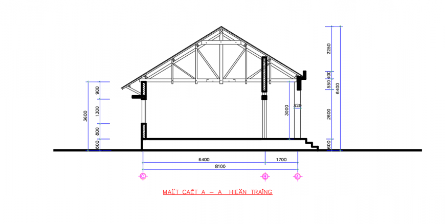 Office Commercial Section Detail in DWG file