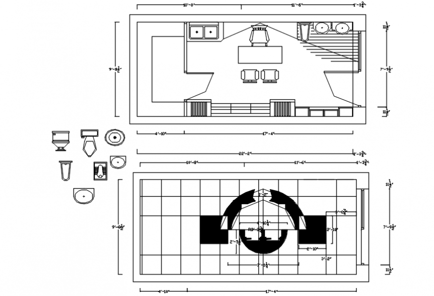 Office conference room and cabin detail