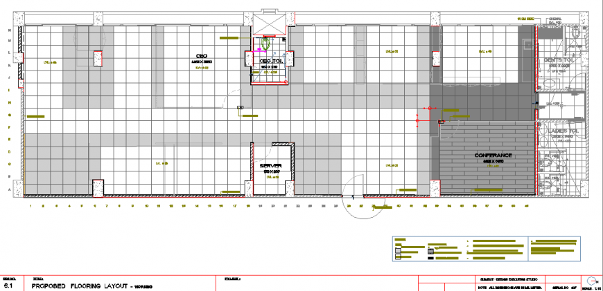 Office Project Presentation Plan CAD Drawing DWG File