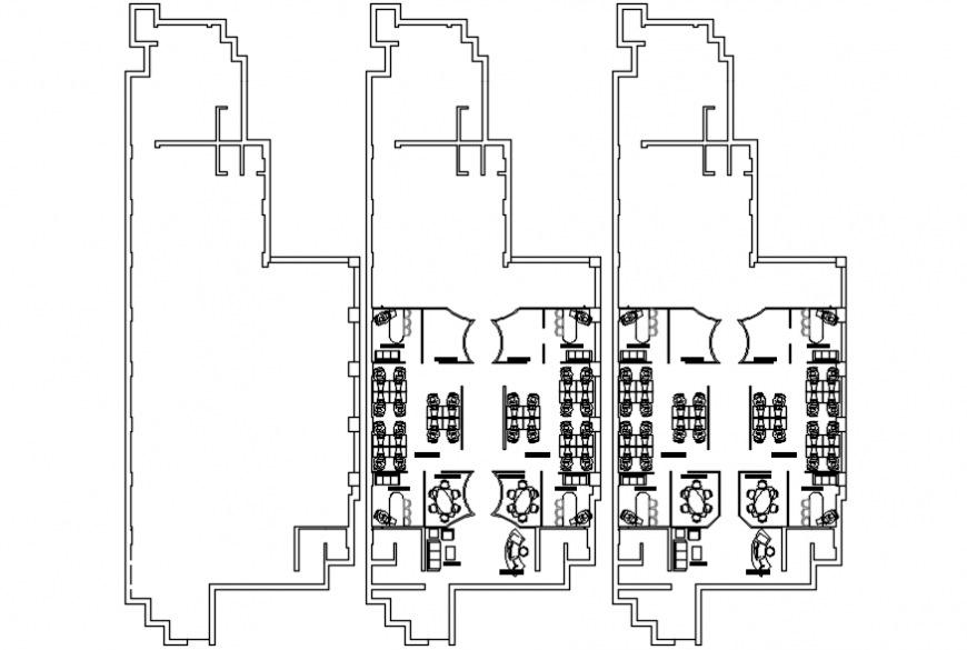 Office structure layout plan