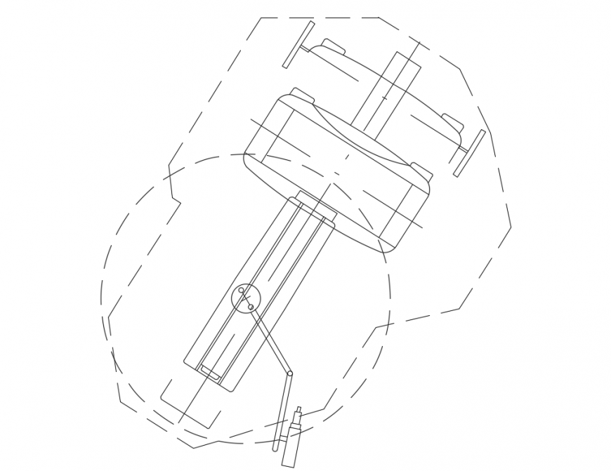 Patient chair of dental clinic cad block details dwg file