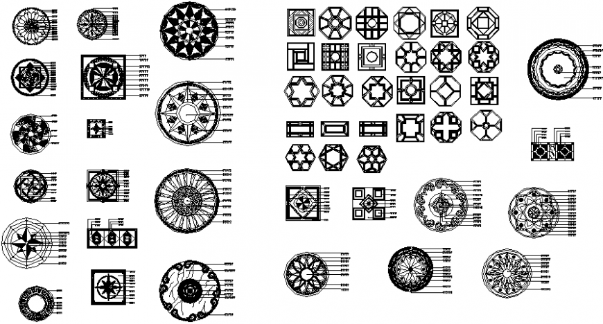 Paving Blocks design detail autocad file