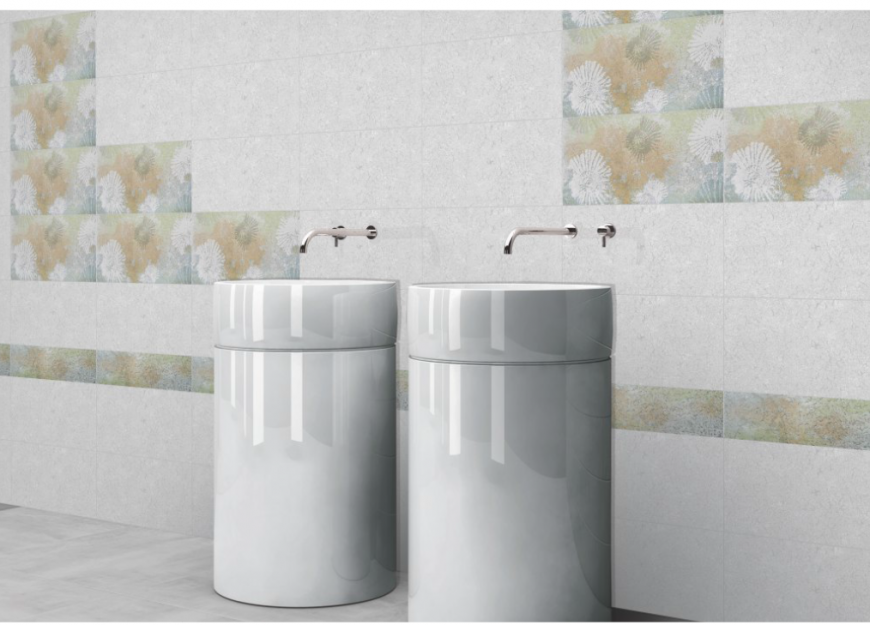 PDF file of circle shaped wash basin view with taps.