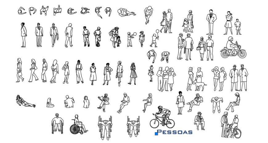 People cad blocks autocad file