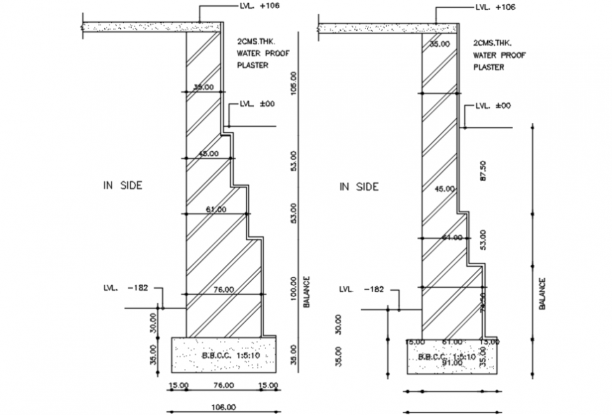 Pillar construction project detail file