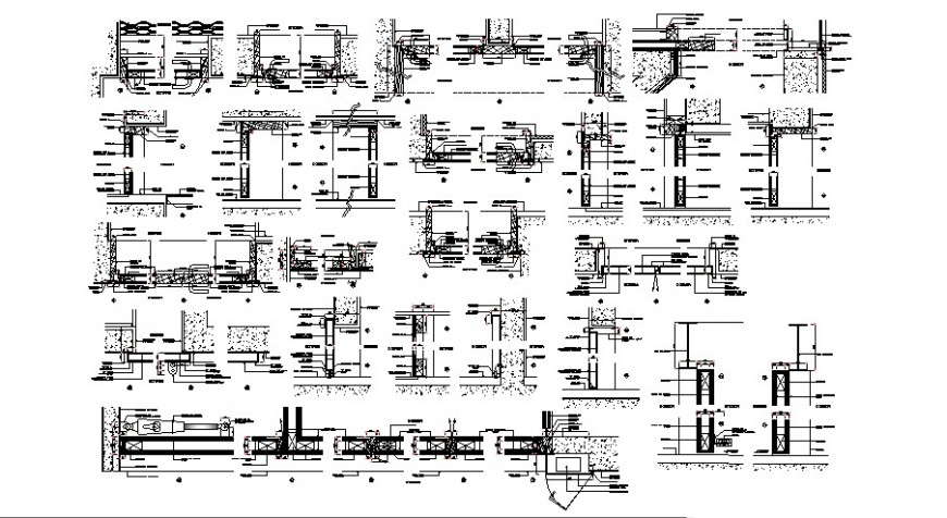Plan and elevation of different door block in auto cad file