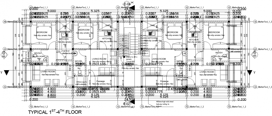 Plan of structural details dwg file.