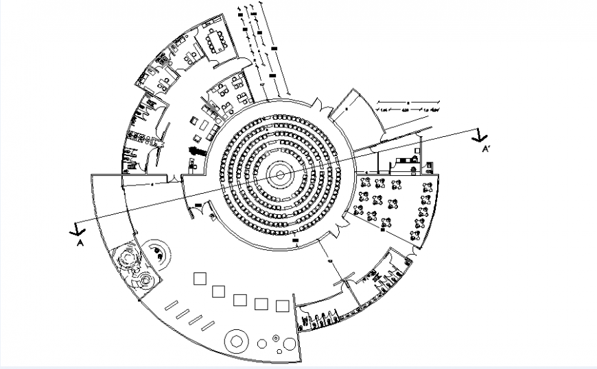 Planetarium architect design dwg file