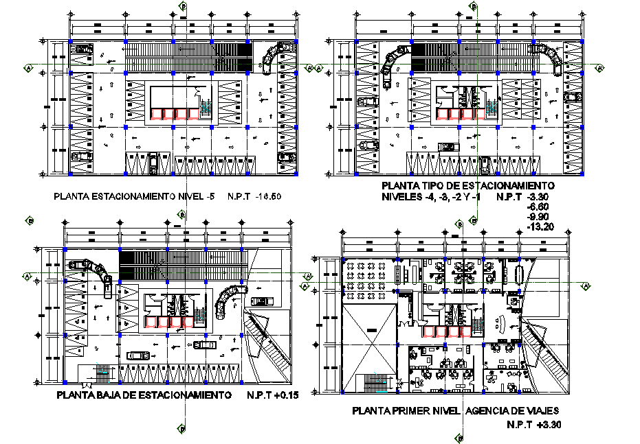 planing office detail dwg file