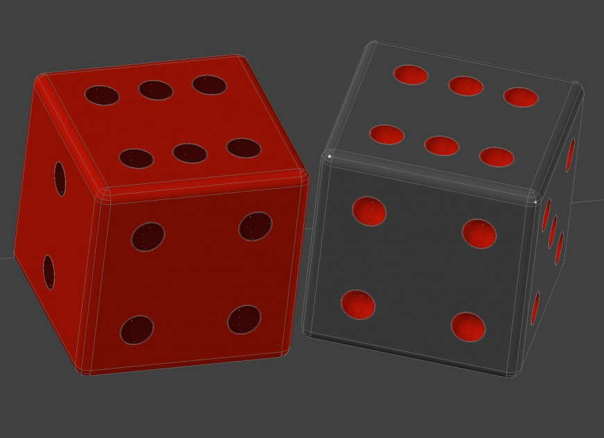 Play dice 3 D modal