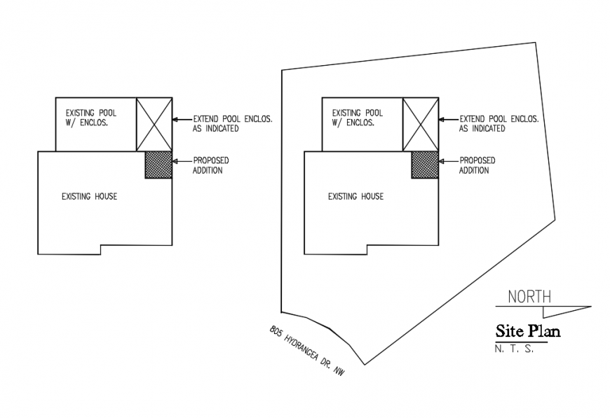 Plot & Site plan lay-out detail with size