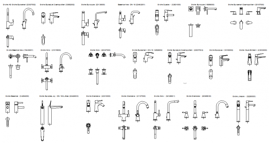 Plumbing blocks detail elevation autocad file