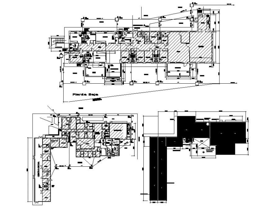 plumbing installation detail of clinic cad file