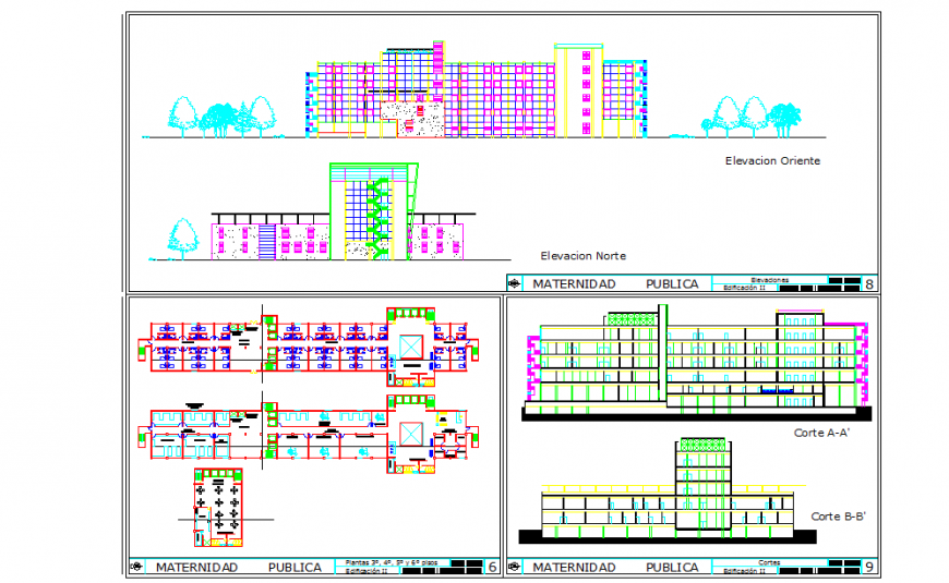 Public Maternity Lay-out & Elevation Design