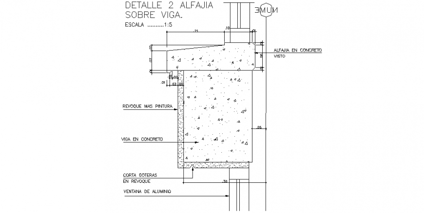 Railing plan & detail dwg file.