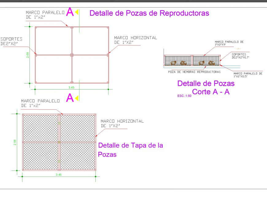 Real estate agencies plan and section autocad file