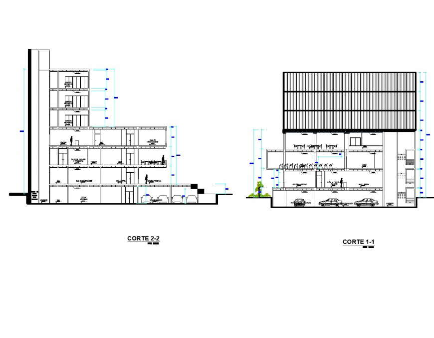 Regional building and parking layout plan