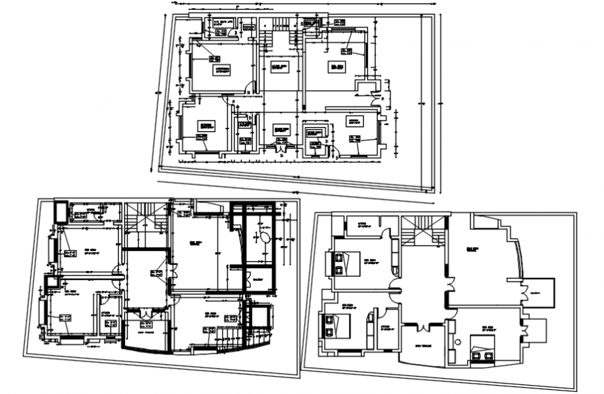 Residence project drawing cad file