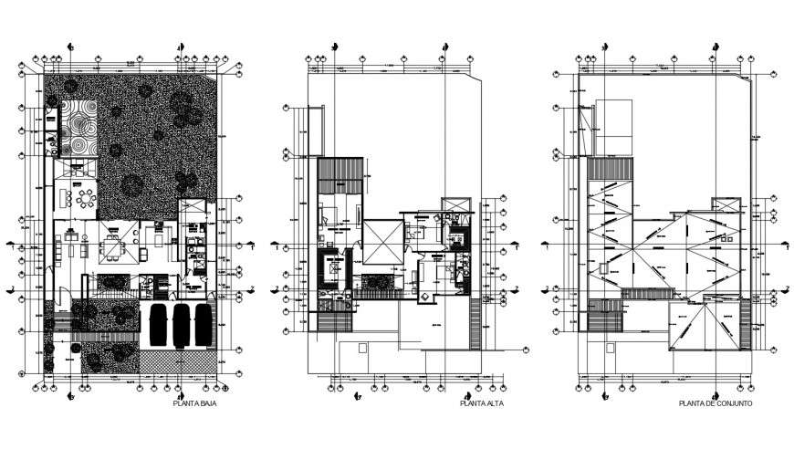 Residential bungalow detail working plan 2d view autocad file