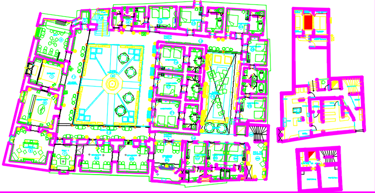 resort and restaurant dwg file