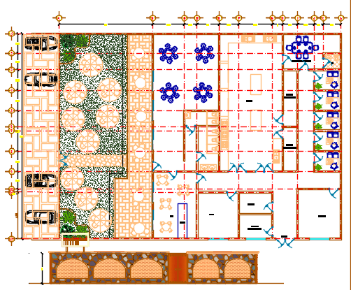 restaurant dwg file