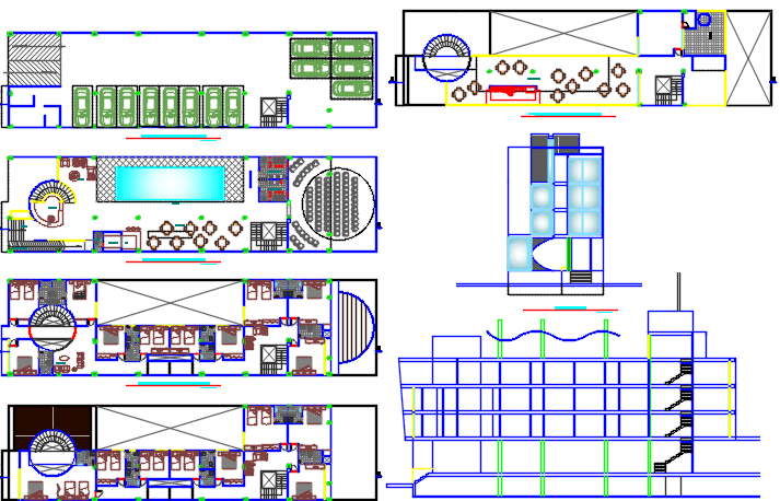 restaurant dwg file