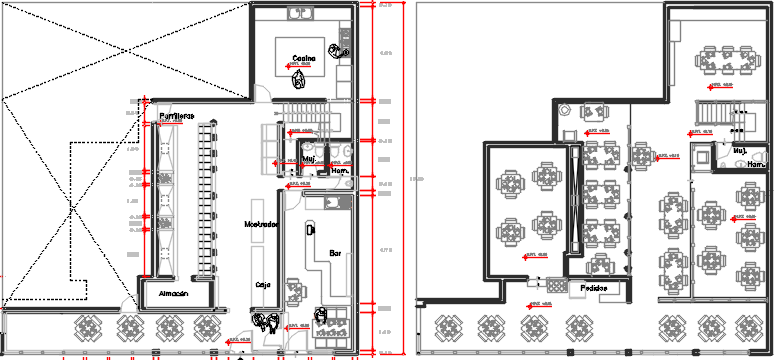 restaurant dwg file