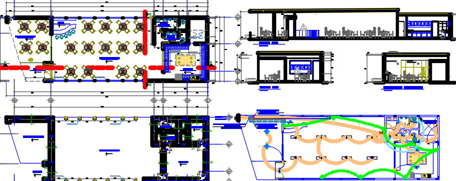 restaurant dwg file