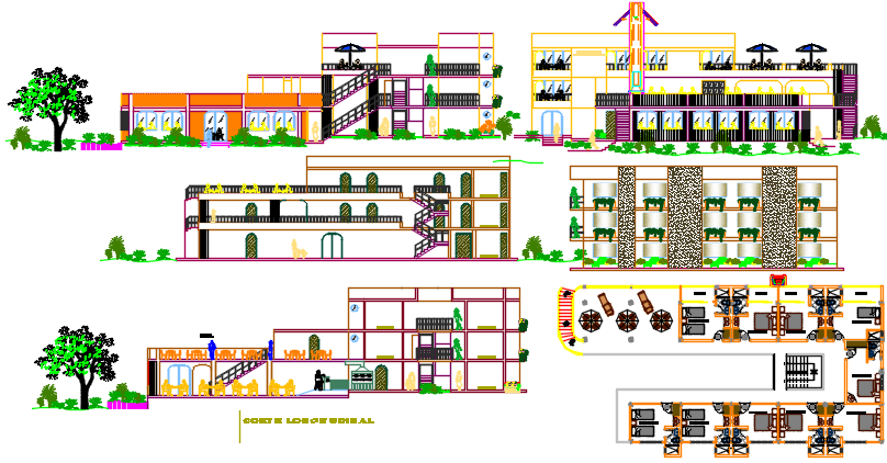 restaurant dwg file