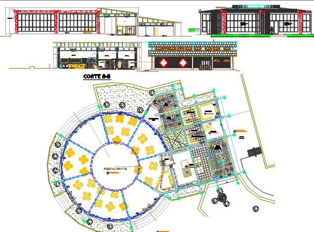 restaurant dwg file