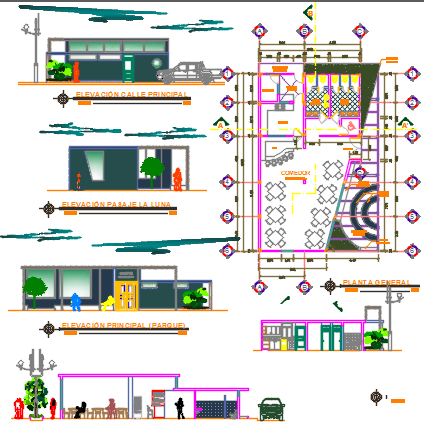 restaurant dwg file