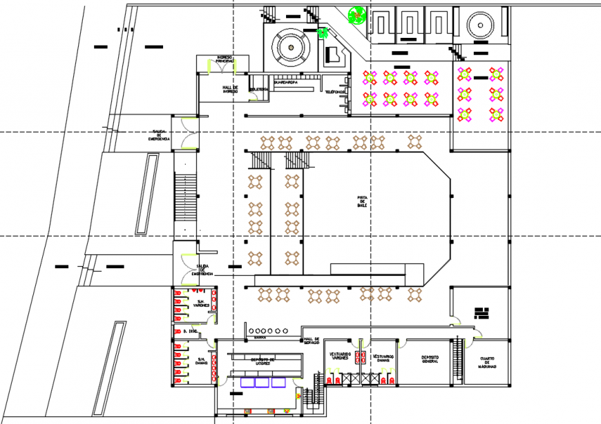 Restaurant drawing cad file