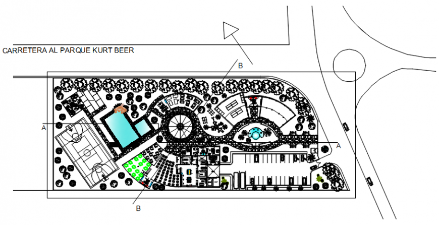 Restaurant plan auto cad file