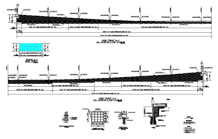 Road pavement structure detail 2d view CAD block layout file in dwg format