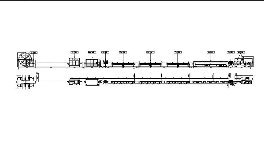 Road sectional front view