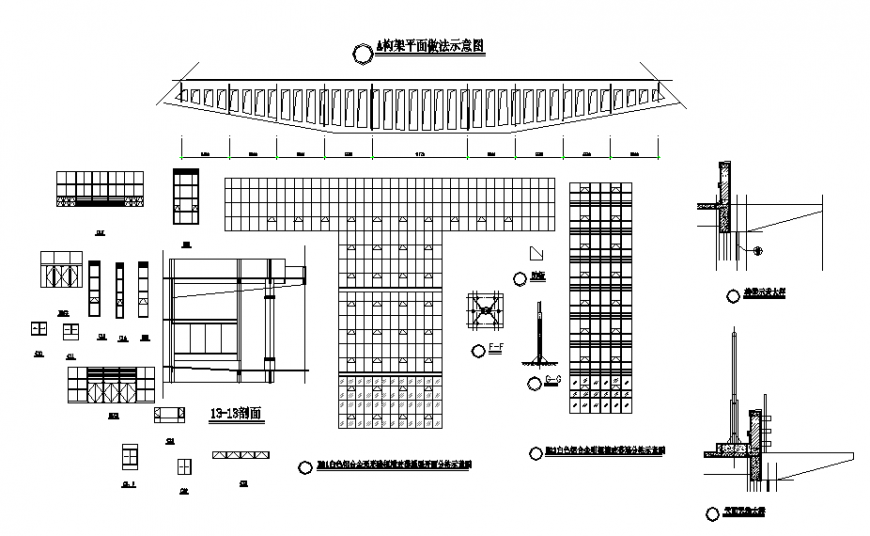 Roof and Construction detail dwg file