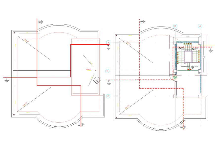 Roof plan detail dwg file