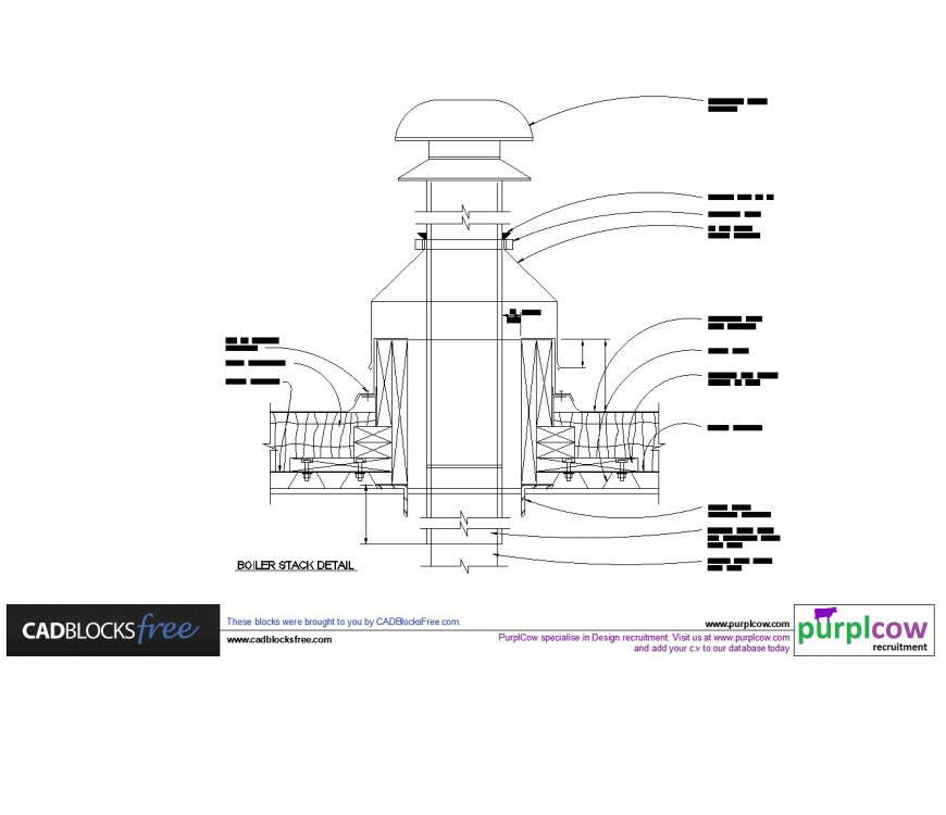 Roof section plan Detail dwg file