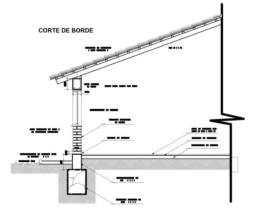 Roof section plan layout file