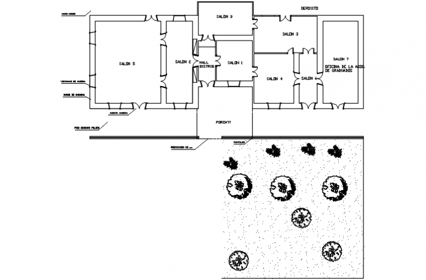 Salon layout plan layout plan autocad file