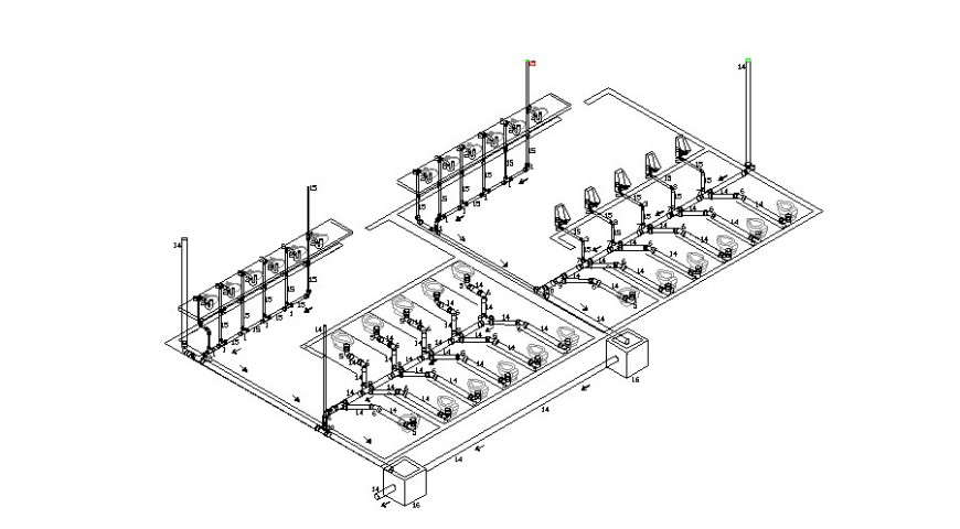 Sanitary sewers details drawings in autocad