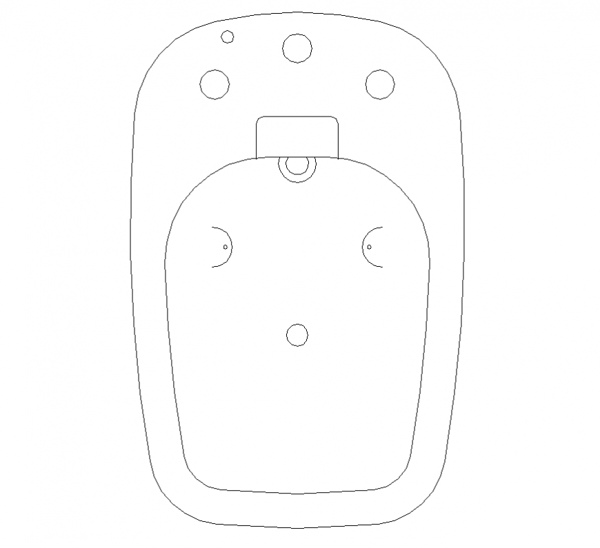 Sanitary toilet detail elevation 2d view layout CAD blocks autocad file