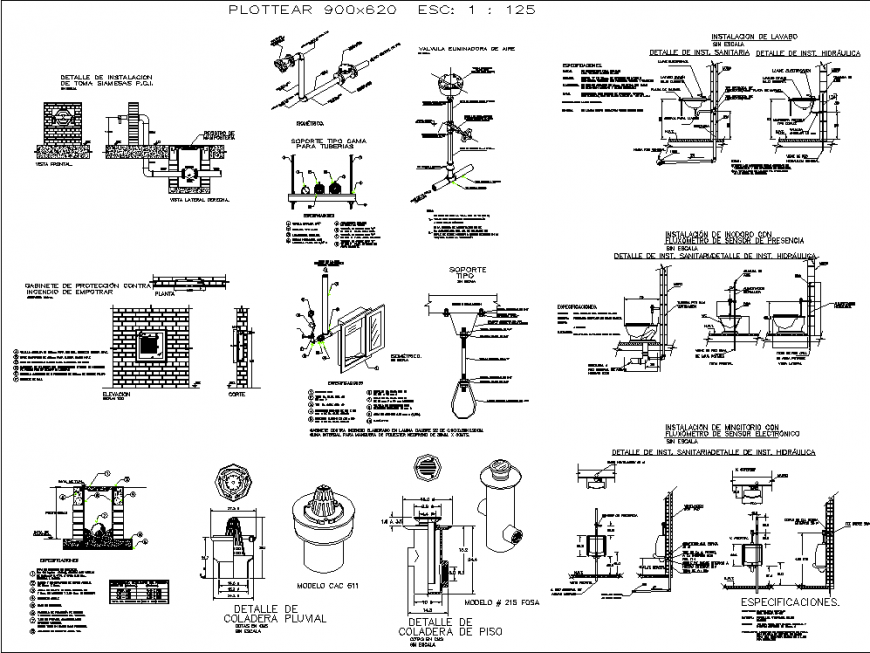 Sanitary ware plan detail dwg file.