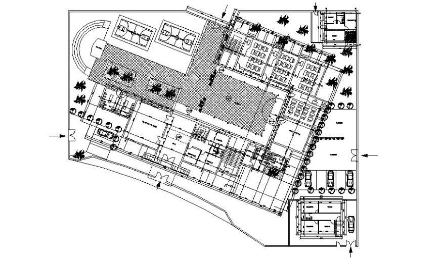 School building plan drawing in autocad software