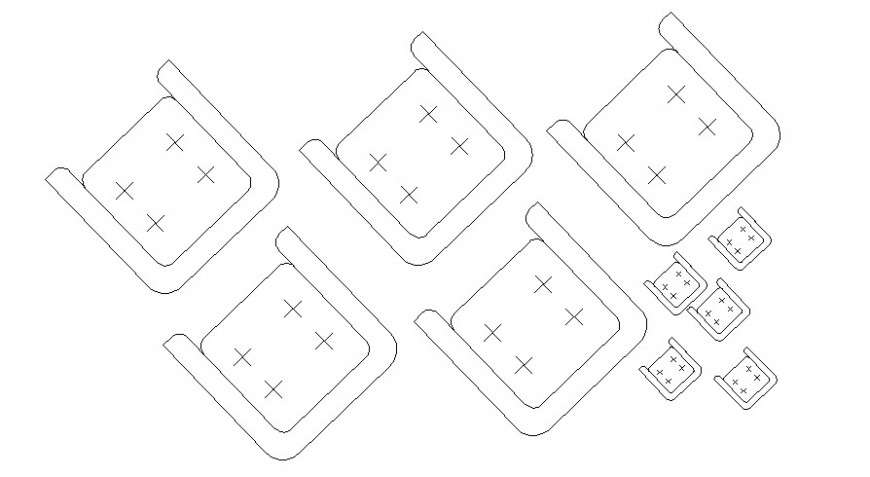 seating chair cad blocks dwg file